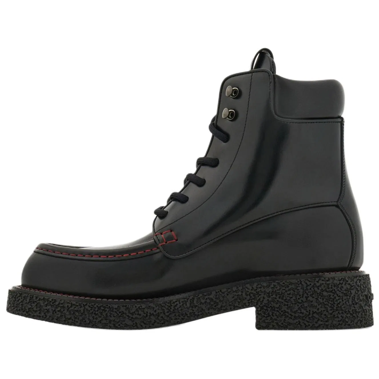 Ботинки кожаные Ferragamo черные