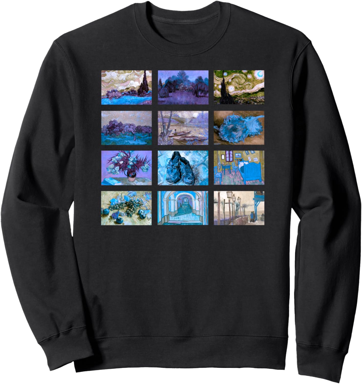 

Стильная толстовка с изображением знаменитого Ван Гога в стиле винтажного изобразительного искусства и ремиксами классики Smooth Hq, черный