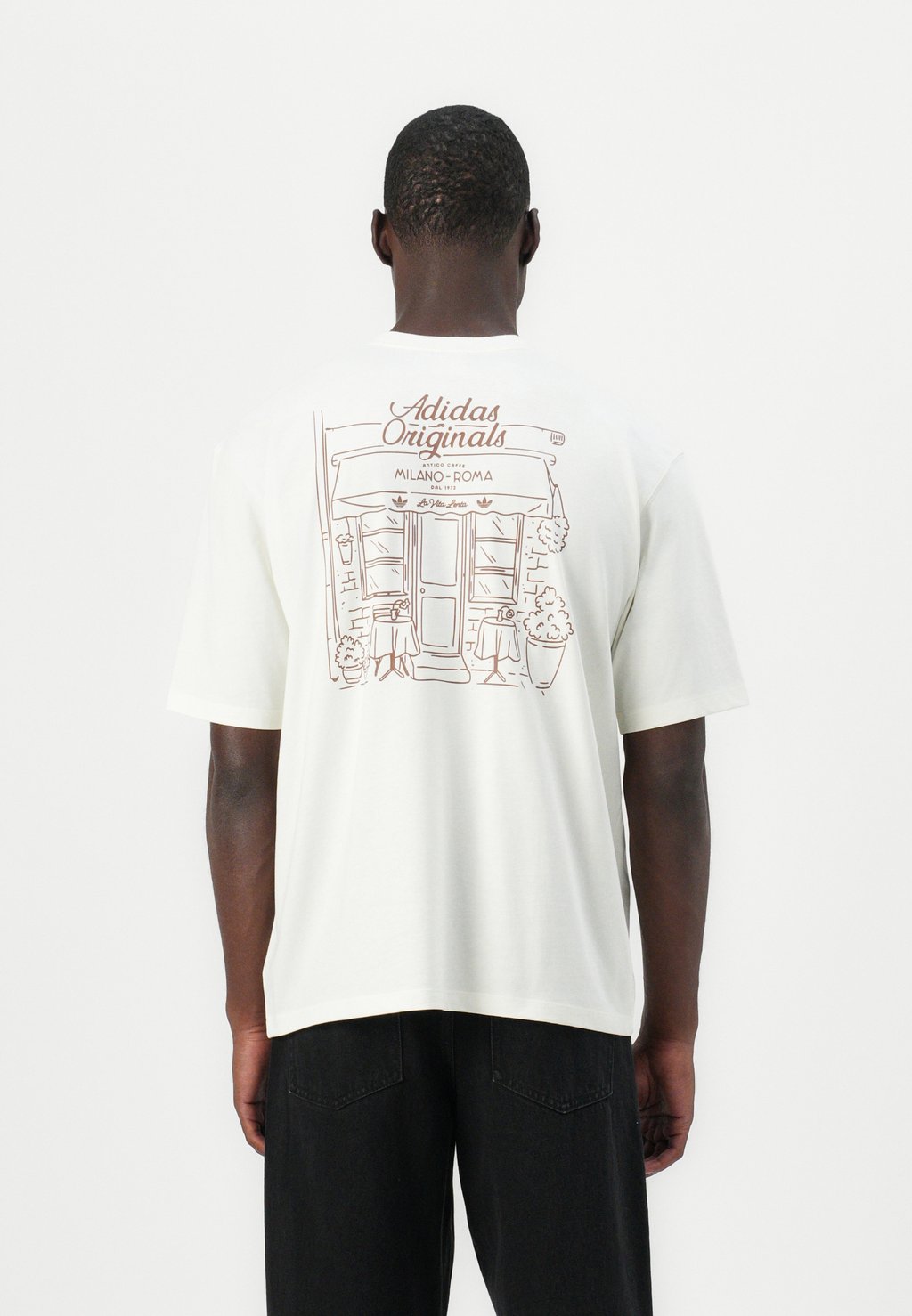 

Футболка с принтом MILAN TEE UNISEX Adidas Originals, кремовый