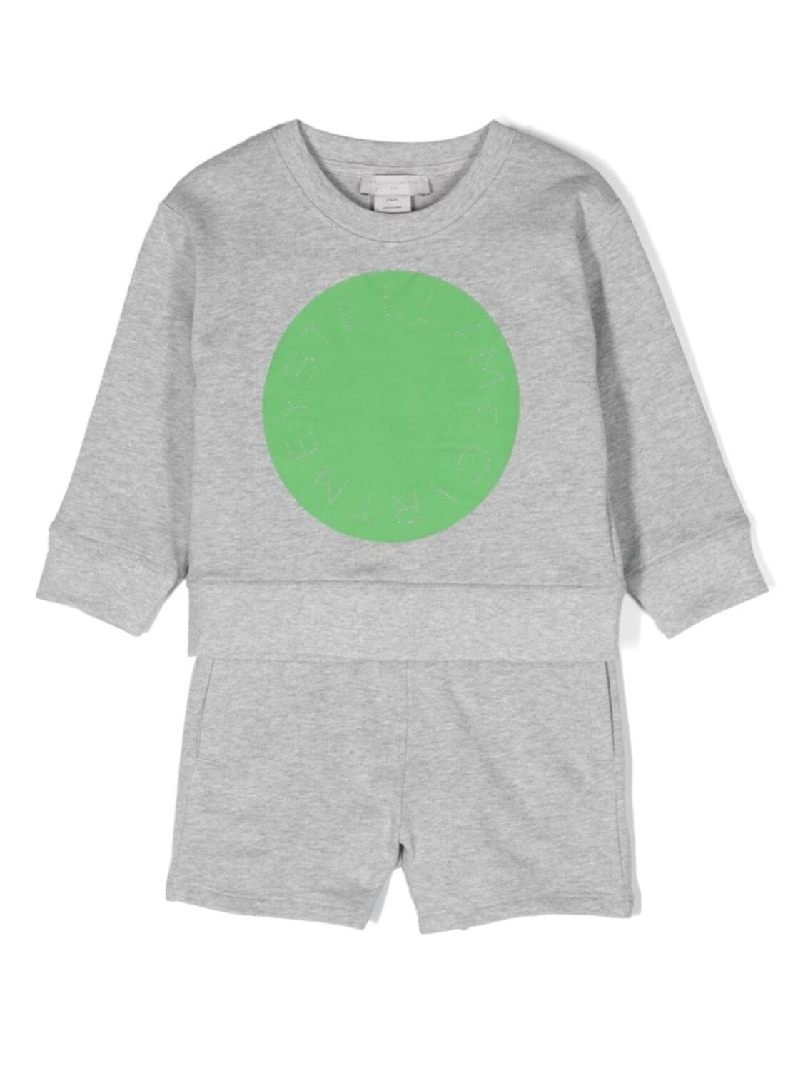 

Stella McCartney Kids комплект из толстовки и шортов с логотипом, серый