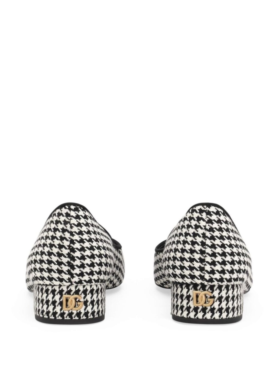 Dolce & Gabbana туфли-лодочки в ломаную клетку, белый — фото 2