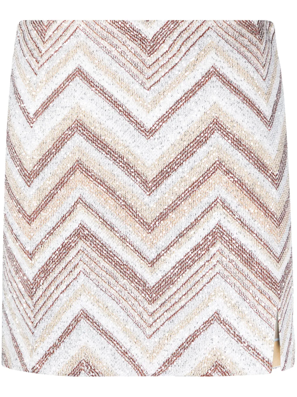 

Юбка мини с пайетками Missoni, белый
