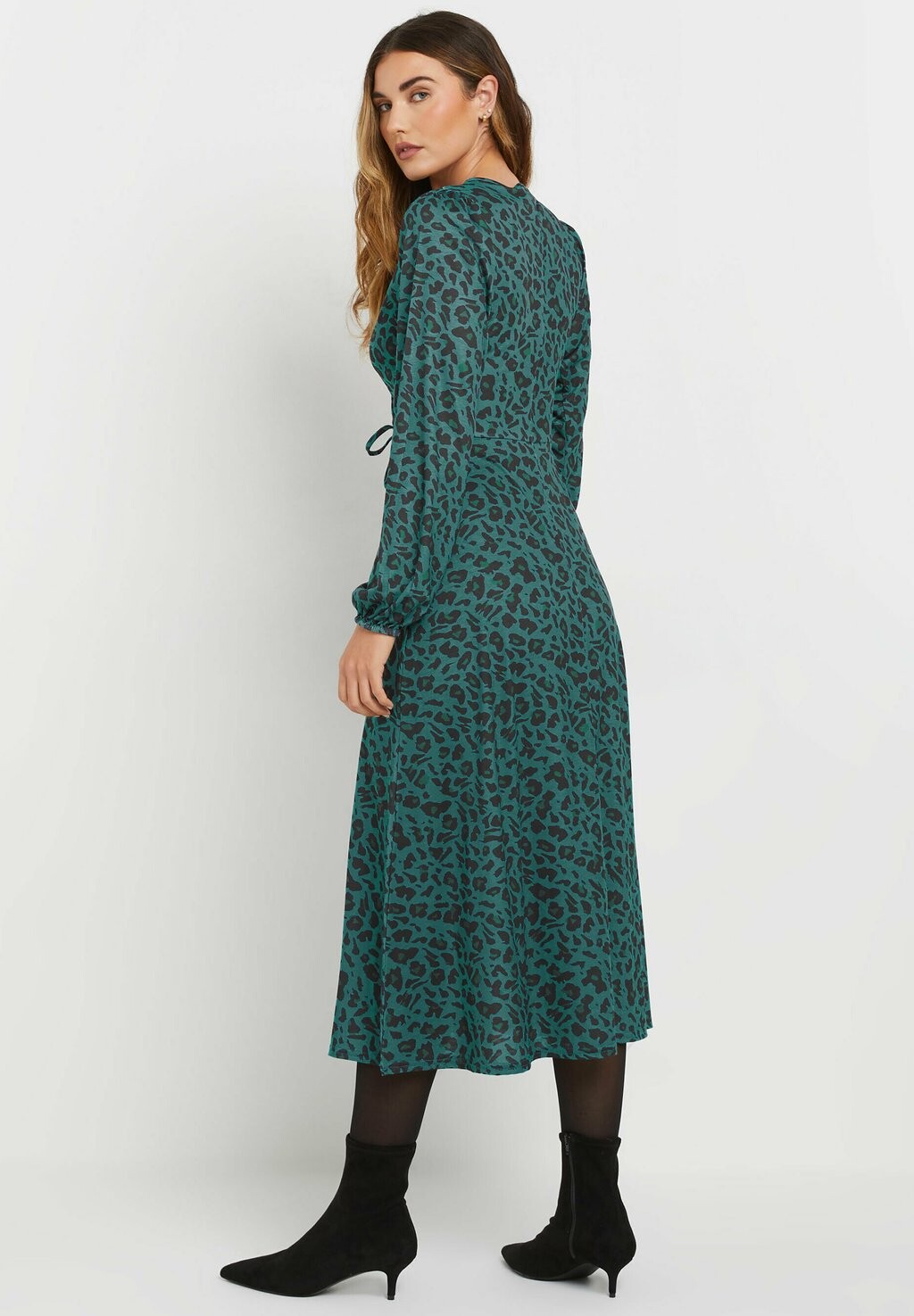 

Платье из джерси LEOPARD PRINT WRAP Long Tall Sally, темно-зеленый
