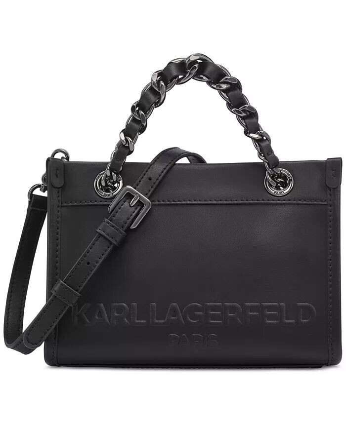 

Сумка через плечо Savoie Small Leather KARL LAGERFELD PARIS, черный