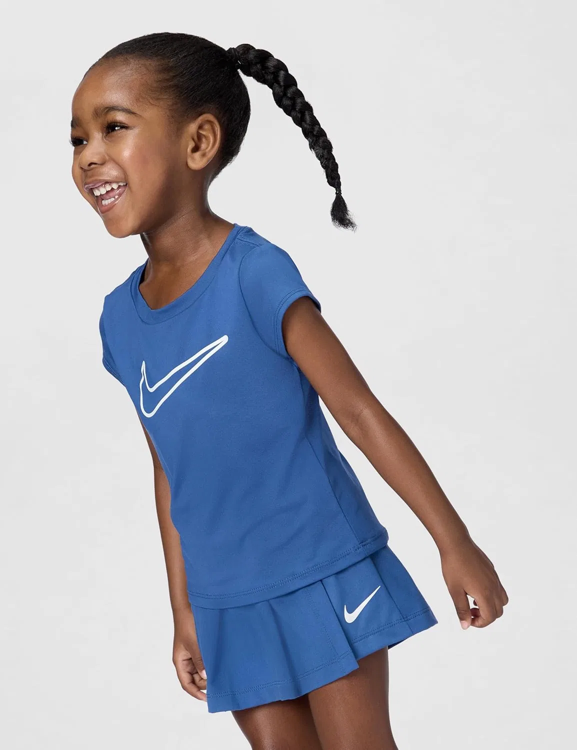 Спортивный комплект Dri-FIT из топа и шорт, Nike, Mystic Navy — фото 4