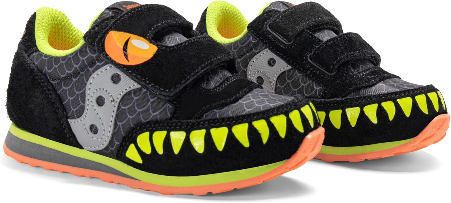 Детские кроссовки Saucony Baby Jazz на липучках, черный — фото 2