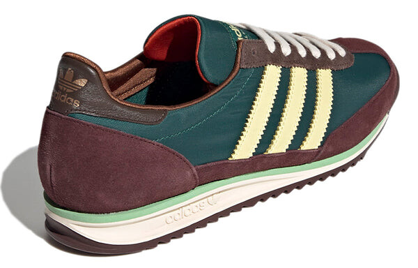 Кроссовки x wales bonner sl 72 'hemp maroon' Adidas, зеленый — фото 4