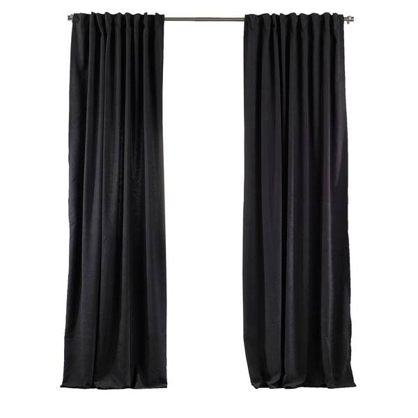 

Бархатная штора Puude Home Design 1Stück XLang Schwarz 140*275, 25x1x140 см, черный