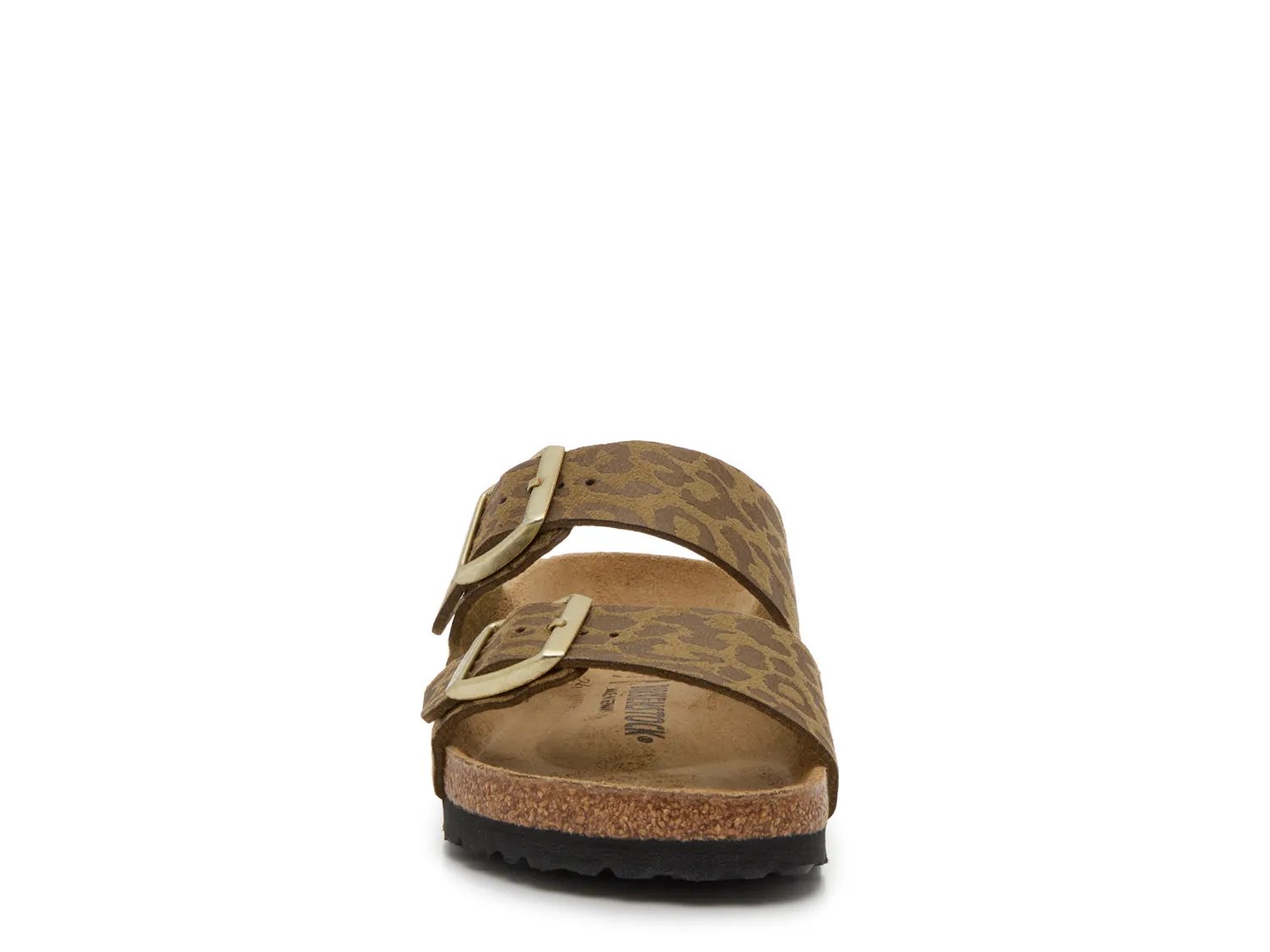 Сандалии Birkenstock Arizona Slide Sandal - Women's, Olive Green Leopard Print — фото 2