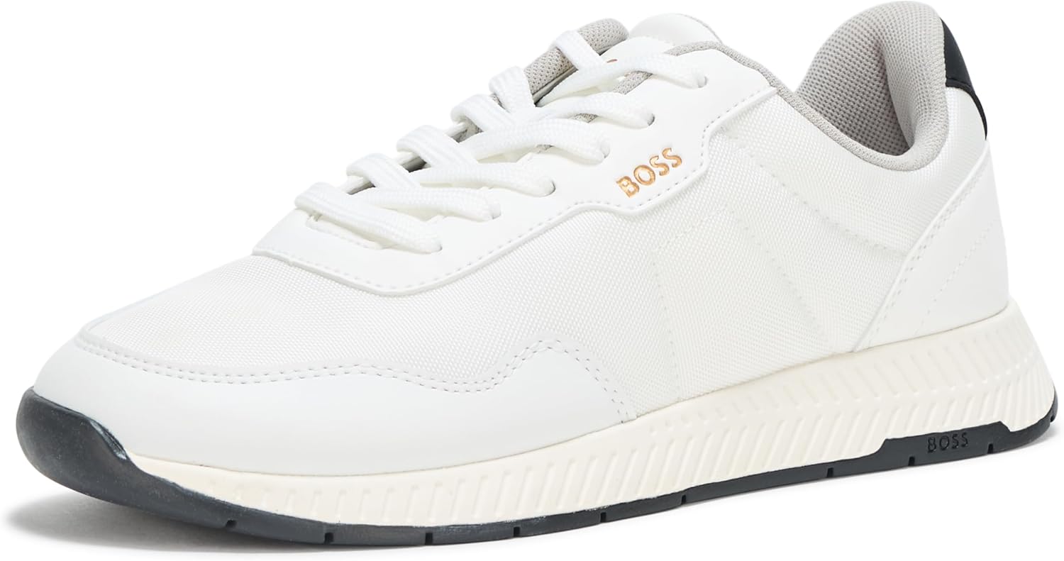 

BOSS Мужские базовые кроссовки Low Profile, White Bone