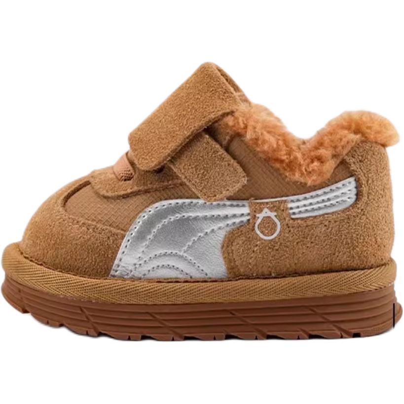 

Нескользящие термо туфли mid top Kids Lifestyle для детей 3-7 лет QINUOSHU, хаки