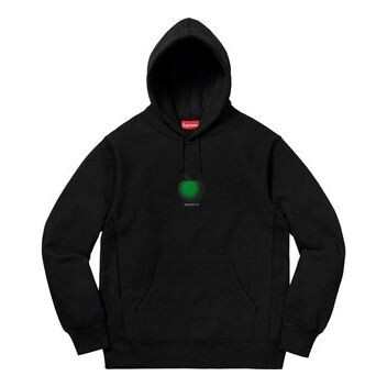 

Толстовка ss19 apple hooded sweatshirt black Supreme, черный