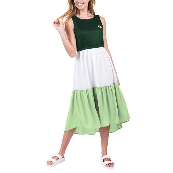 

Женское платье 4her by carl banks green/neon green green bay packers 12th inning colorblock G-Iii