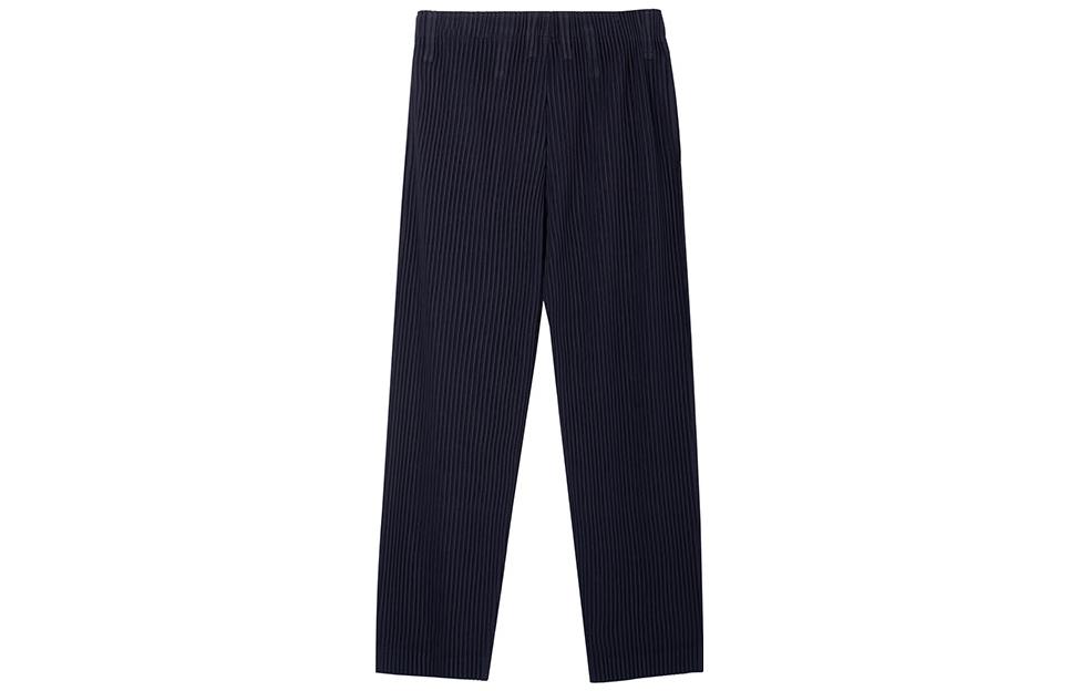 

Брюки из вельвета Homme Plissé Issey Miyake, тёмно-синие