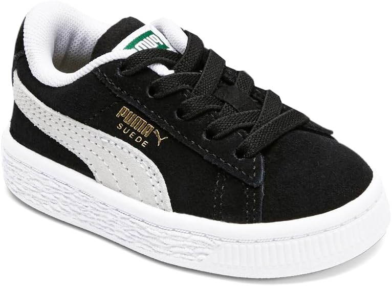 Детские кроссовки PUMA Suede JR Classic (младший/старший ребенок), белый/черный — фото 2