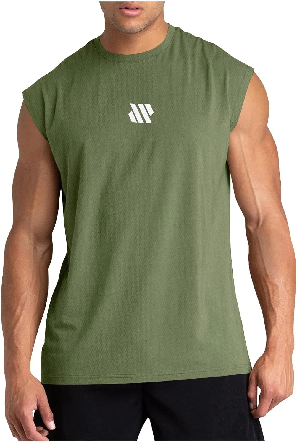 Мужской топ-борцовка с быстросохнущей тканью, A01_army Green