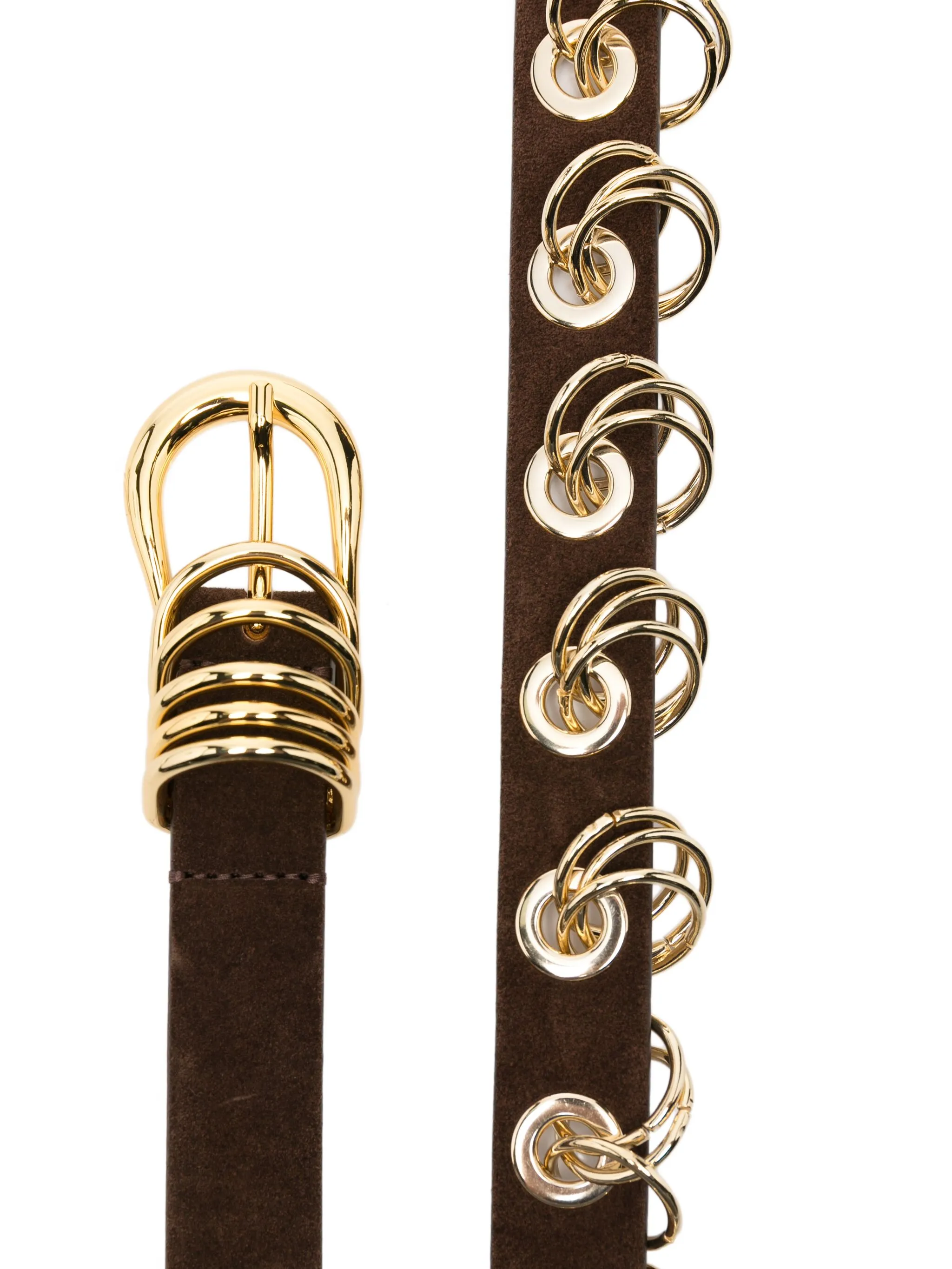 

Ремень с пряжкой-цепочкой мести Déhanche, коричневый