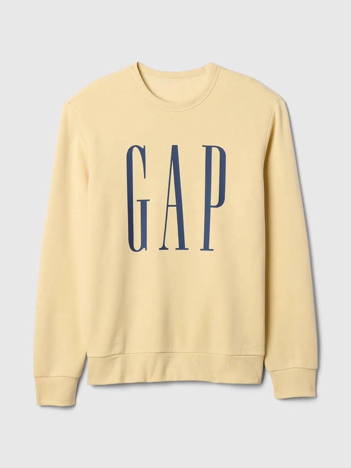 Свитшот мужской с логотипом, GAP, жёлтый — фото 4