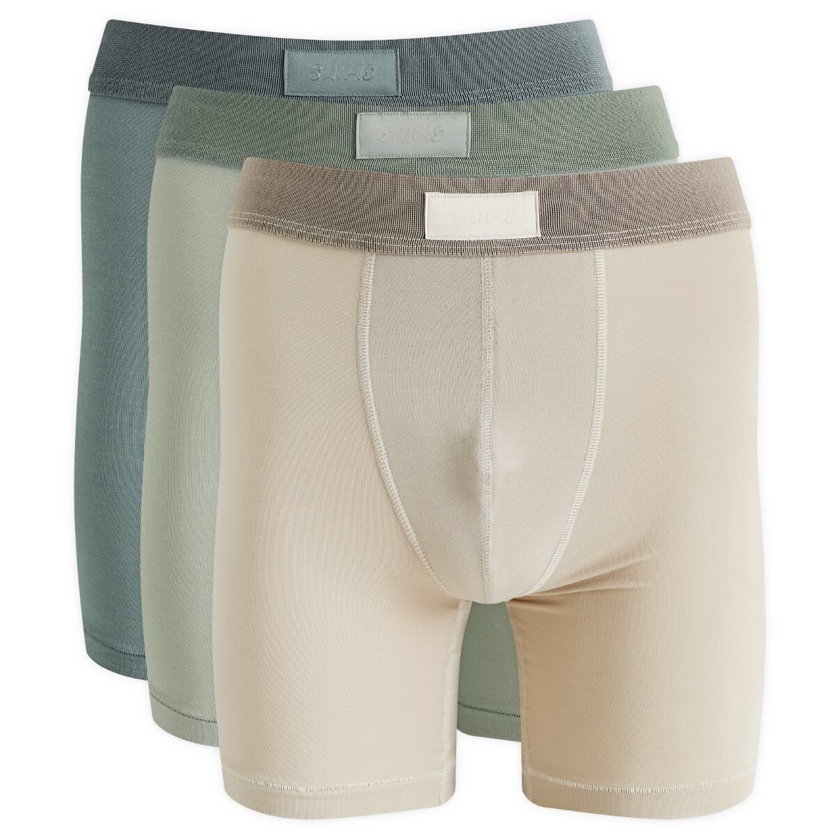

Боксеры Skims Cotton Boxer Brief 5" - 3 шт, цвет Stone Multi