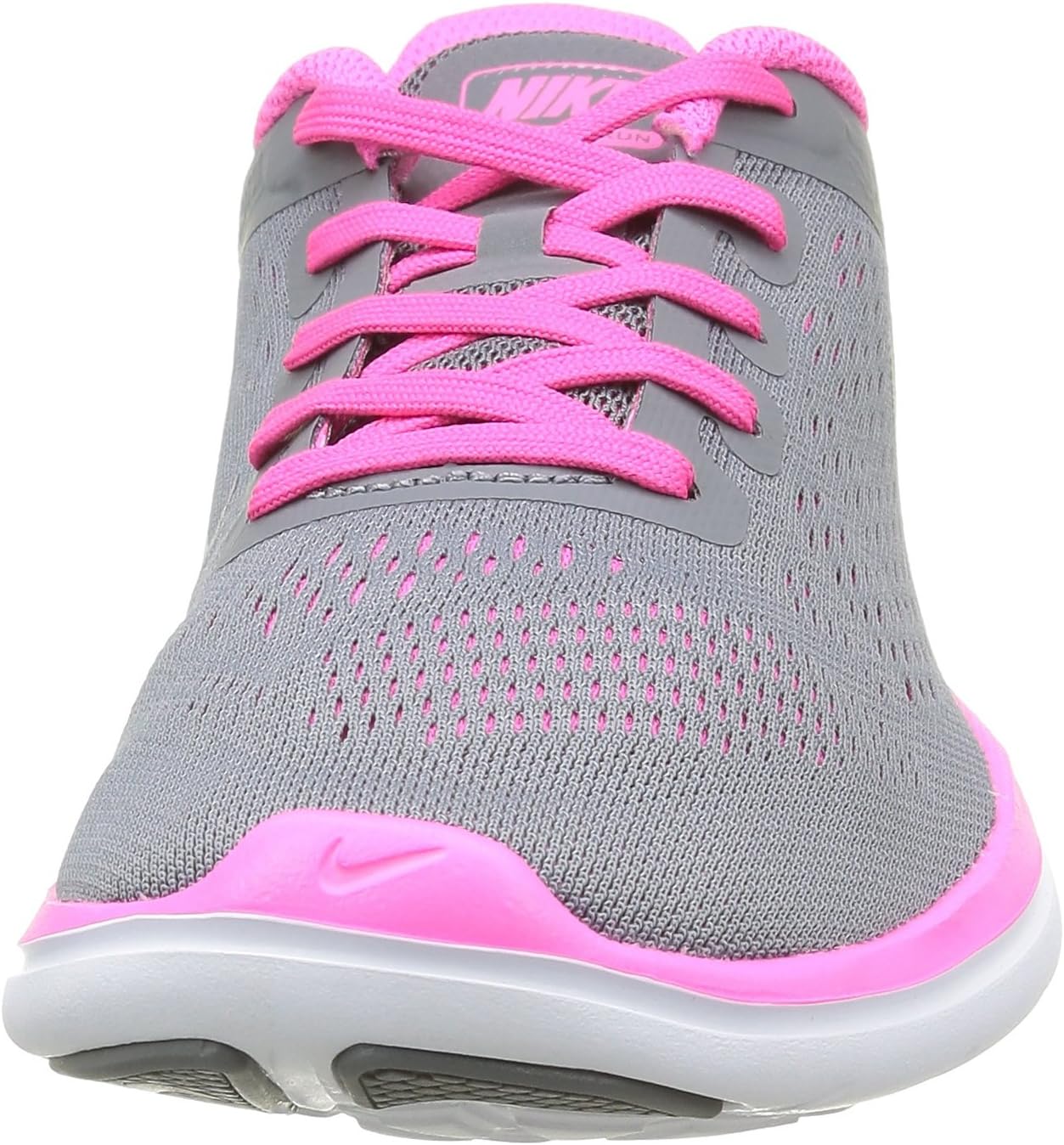 Кроссовки для бега Nike Kids Flex 2016 Rn (GS), черный/розовый/серый — фото 2