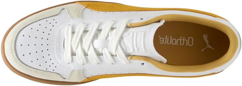 Мужские кроссовки PUMA для помещений с шнуровкой, повседневные - белые — фото 4