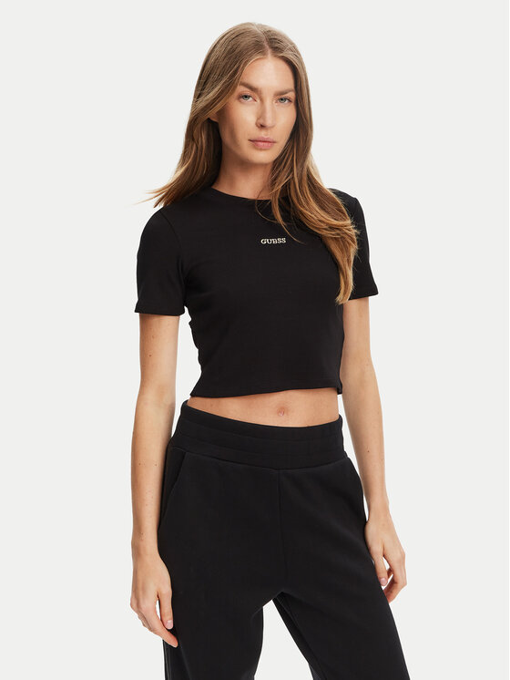 

Футболка slim fit V5YP08 K8RT2 Guess, чёрный