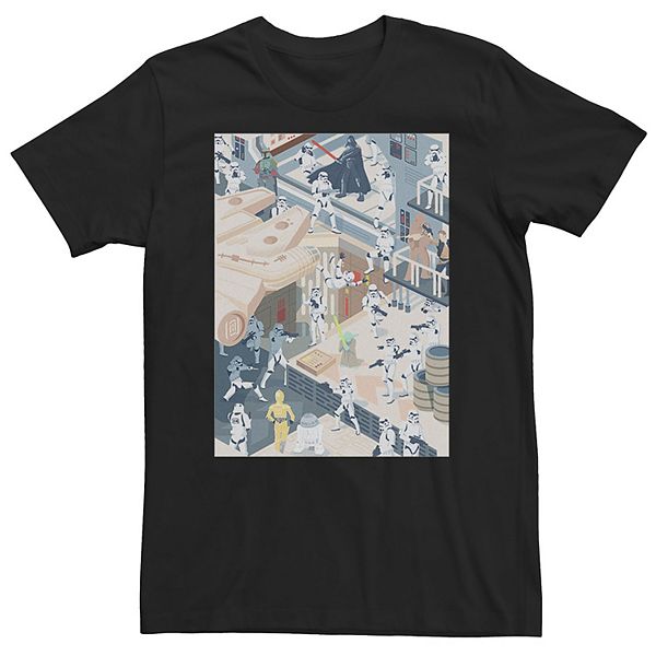 

Футболка с принтом Big & tall character mashup Star Wars