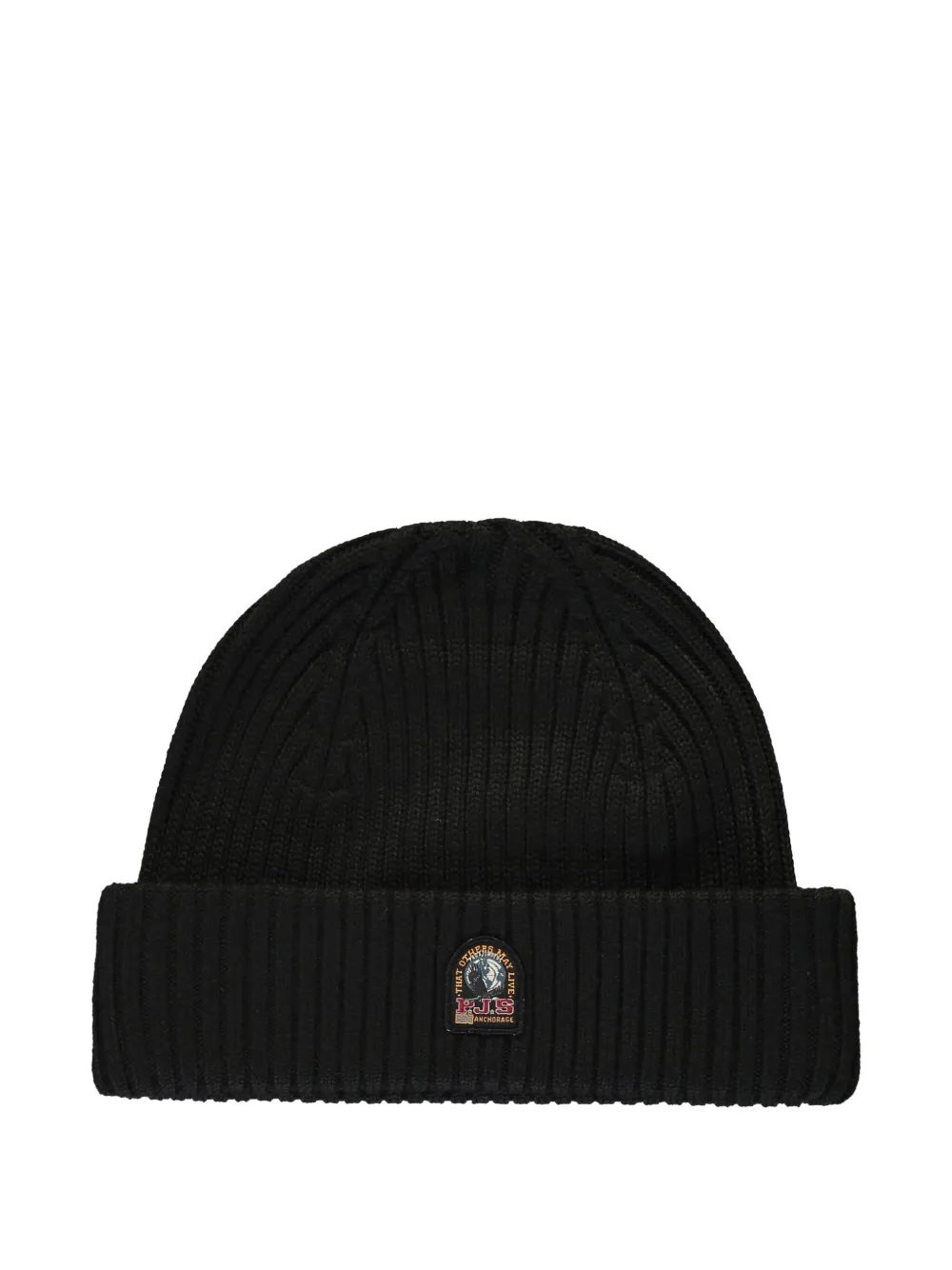 

Вязаная шапка с закатанным краем Parajumpers, черный