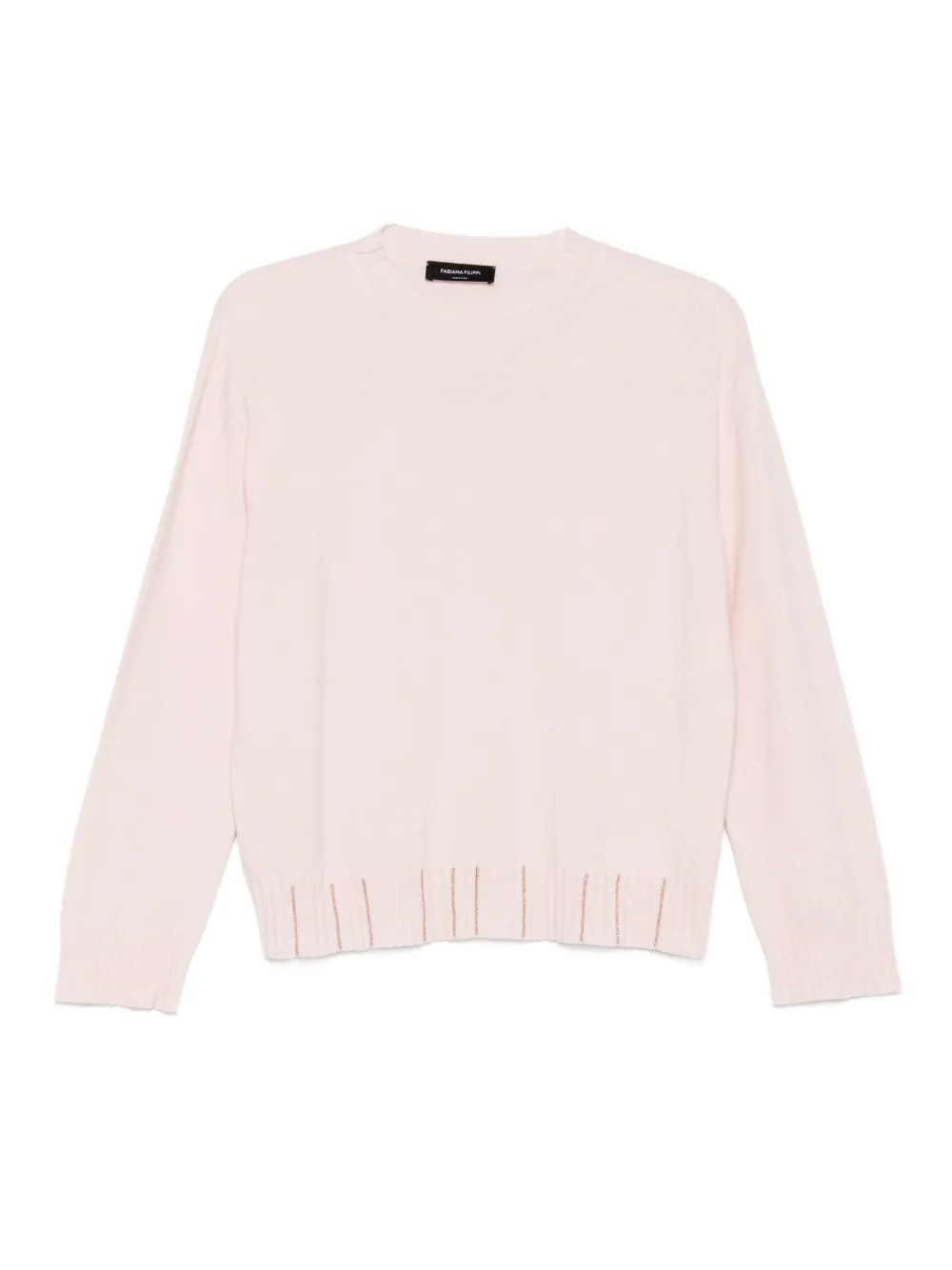 

Свитер с круглым вырезом Fabiana Filippi, розовый
