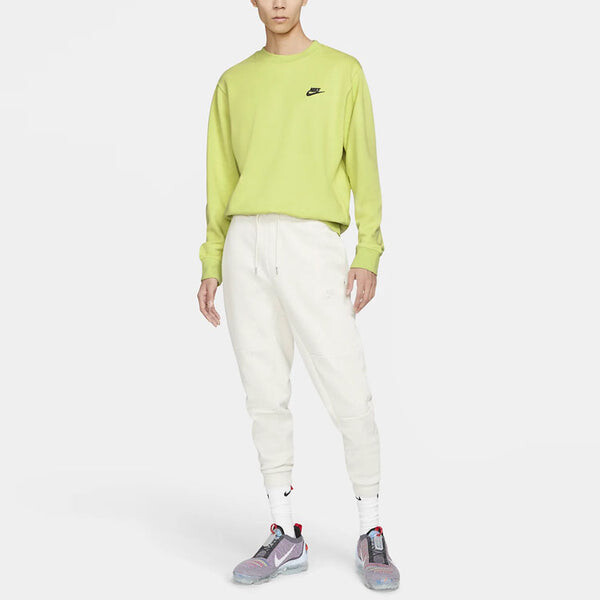 Толстовка Nike Sportswear Logo Embroidered Sports Round Neck Pullover Green, зеленый — фото 2