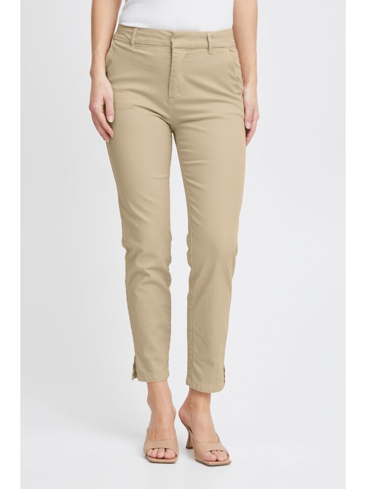 

Тканевые брюки PULZ Jeans Chinohose, бежевый