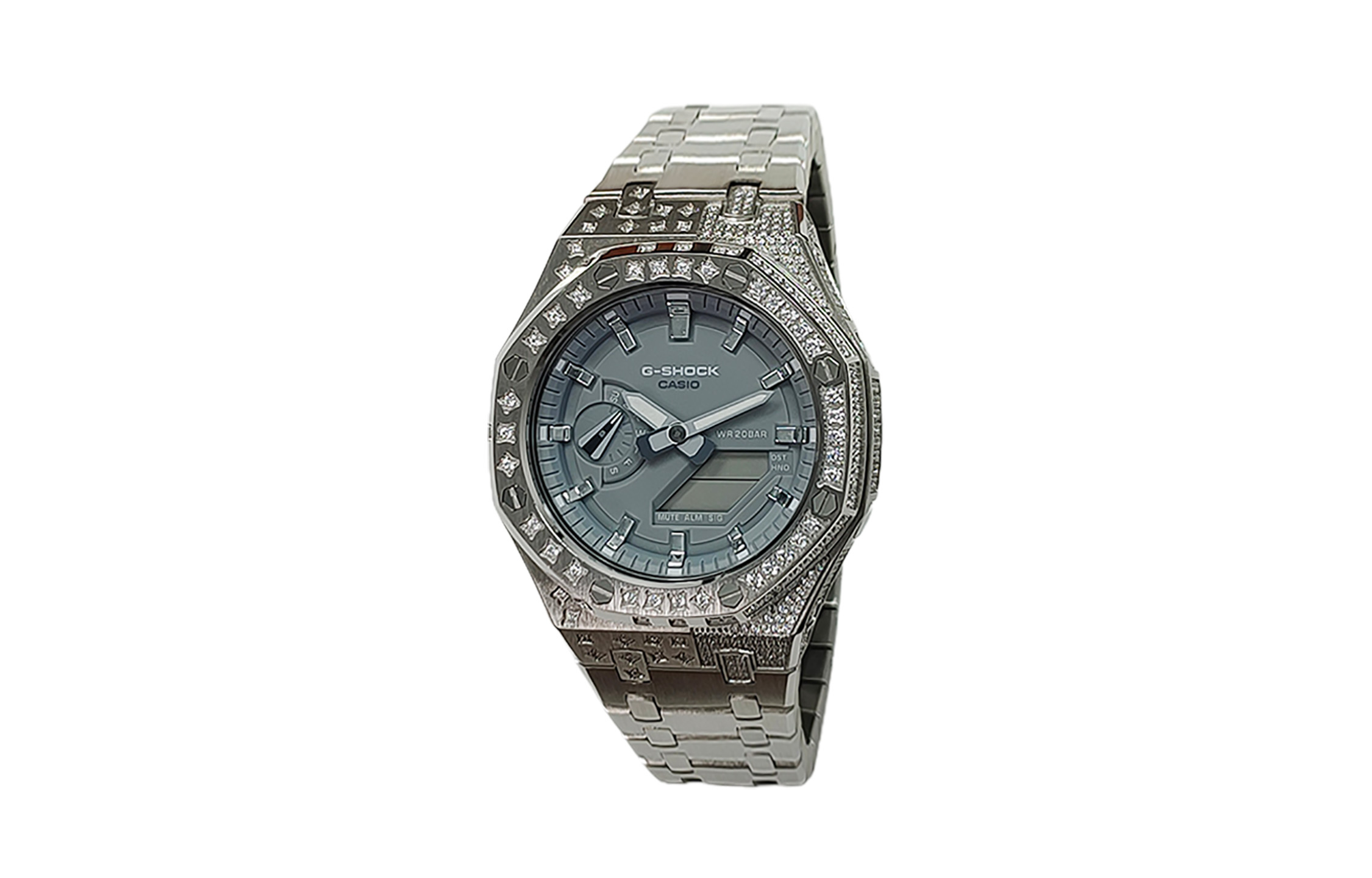 

CASIO Часы Retrofit Series Quartz Movement Stainless Steel Strap Watch Men's Watch Gray Dial
