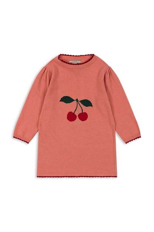 

ALEXA KNIT DRESS детское платье из смесовой шерсти Konges Sløjd, розовый