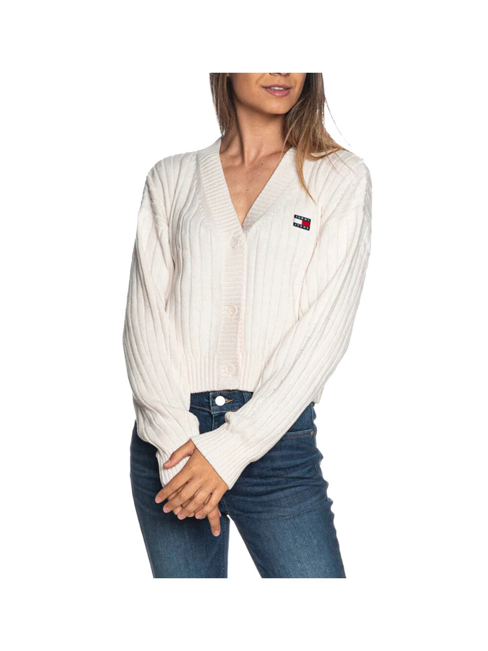 

Белая женская рубашка Tommy Jeans