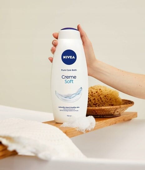 Душ питательный гель для душа 750мл Nivea, Creme Soft Care — фото 3