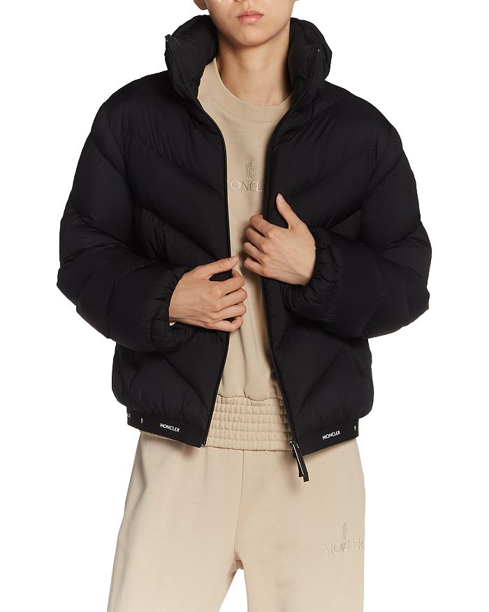 

Пуховик с логотипом Grignan Moncler, черный