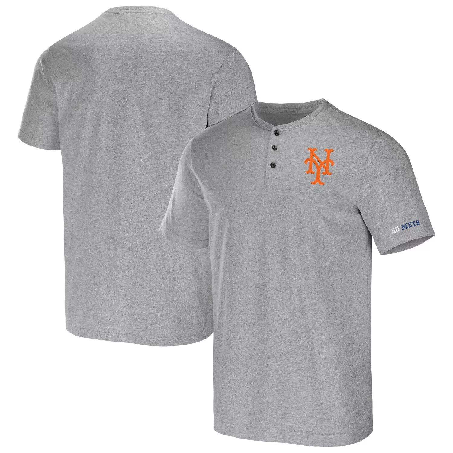 

Мужская футболка Darius Rucker Collection от Fanatics Heather Grey New York Mets Henley