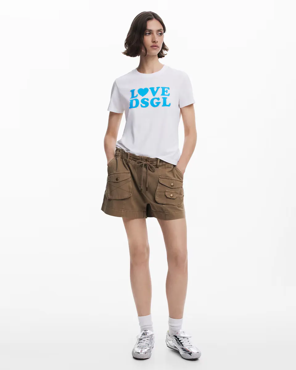 

Простые женские шорты-карго Desigual, зеленый