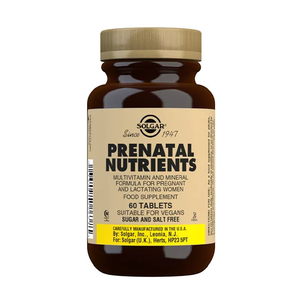

Биологически активная добавка Nutrientes Prenatales Solgar, 60 UD