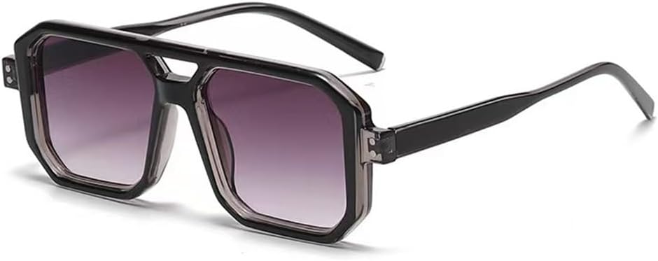 

Солнцезащитные очки HYLLE в винтажном квадратном стиле 70-х годов, плоские, авиаторские, классические, ретро, ​​стильные, с защитой от УФ-излучения UV400, для женщин и мужчин, N-black Frame & Gradient Grey Lens