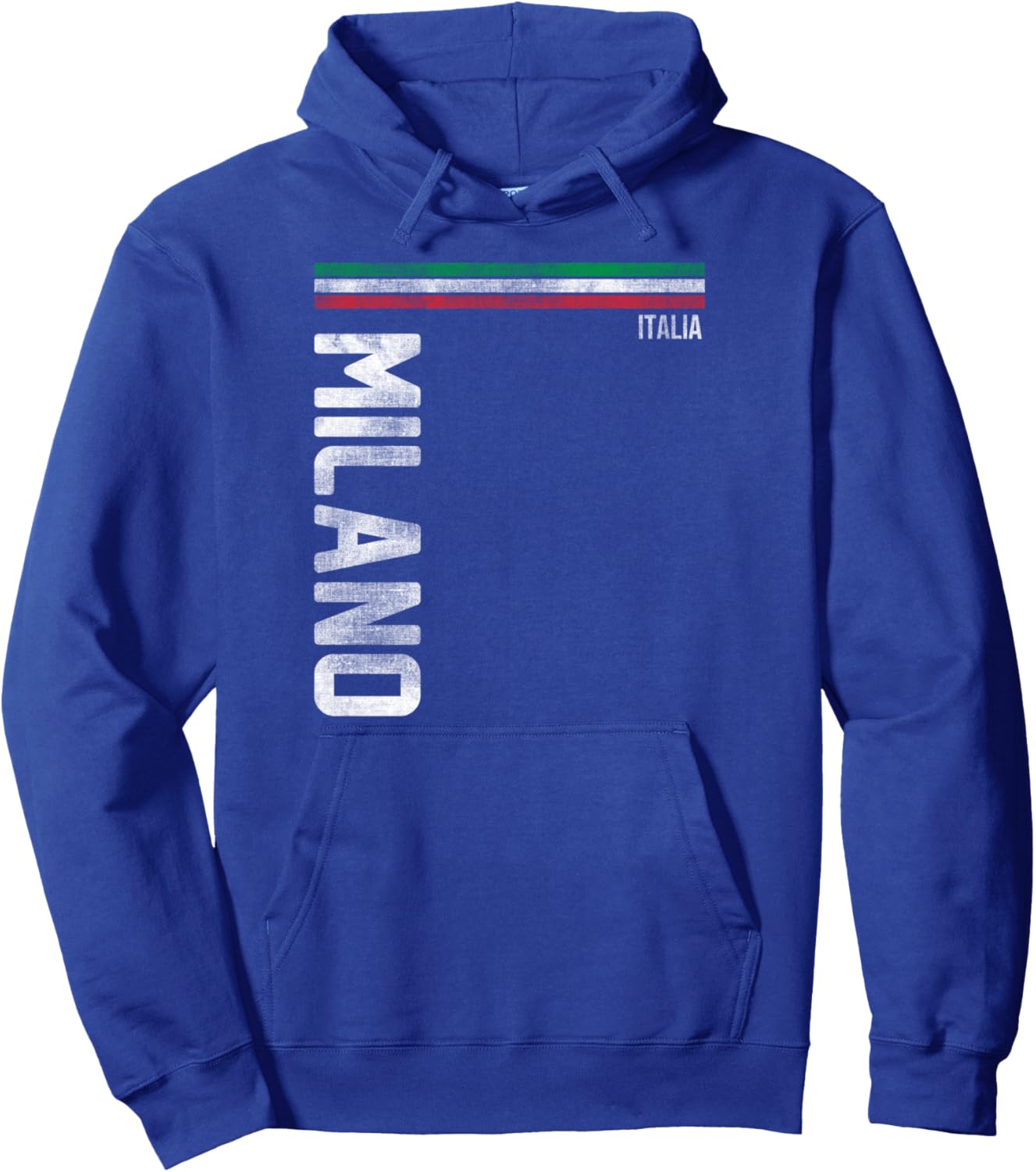 

Милан, Италия, сувенир из города Италии, толстовка с флагом любви к Италии T-Shirtmaniac, синий