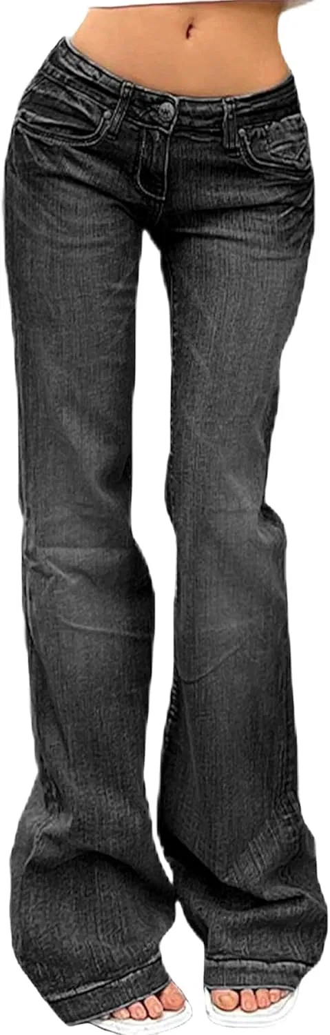 Джинсы клеш Rise Jeans, черный