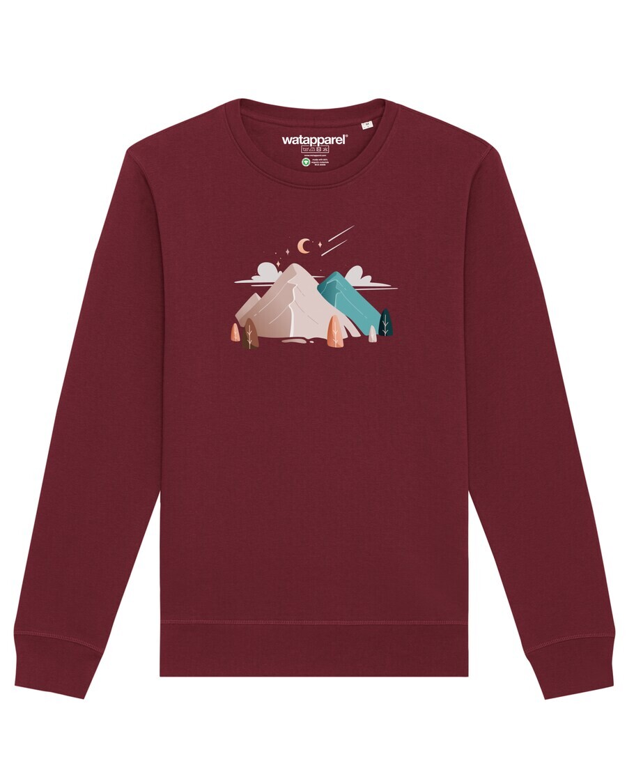 

Свитер Watapparel Sweatshirt Night & Clouds, бордовый