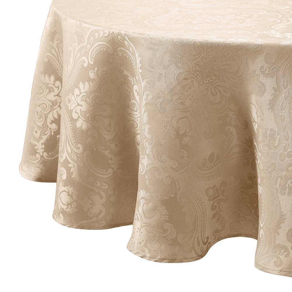 

Elrene Home Fashions Caiden Elegance Damask овальная скатерть 60 x 84 дюйма, цвет Taupe