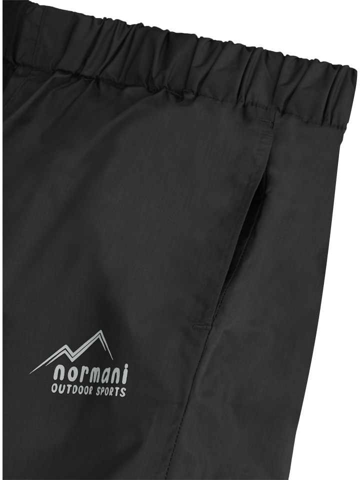 Normani Outdoor Sports Детские непромокаемые брюки Thurlow, черно-антрацитового цвета — фото 4