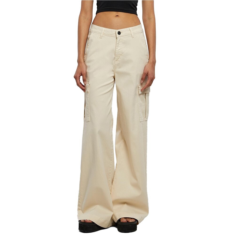 

Брюки Urban Classics Twill High Waist Cargo, бежевый