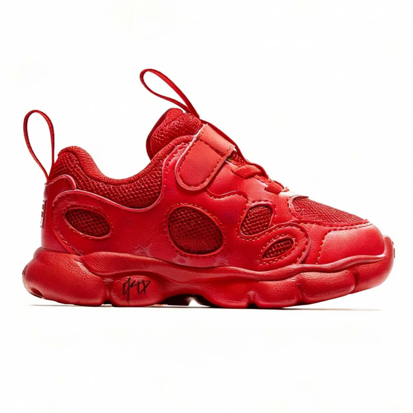 FILA KIDS Heritage FHT Fried Egg Shoes синтетическая кожа, текстиль низкие детские кроссовки Fire Red/Molecule Red — фото 3