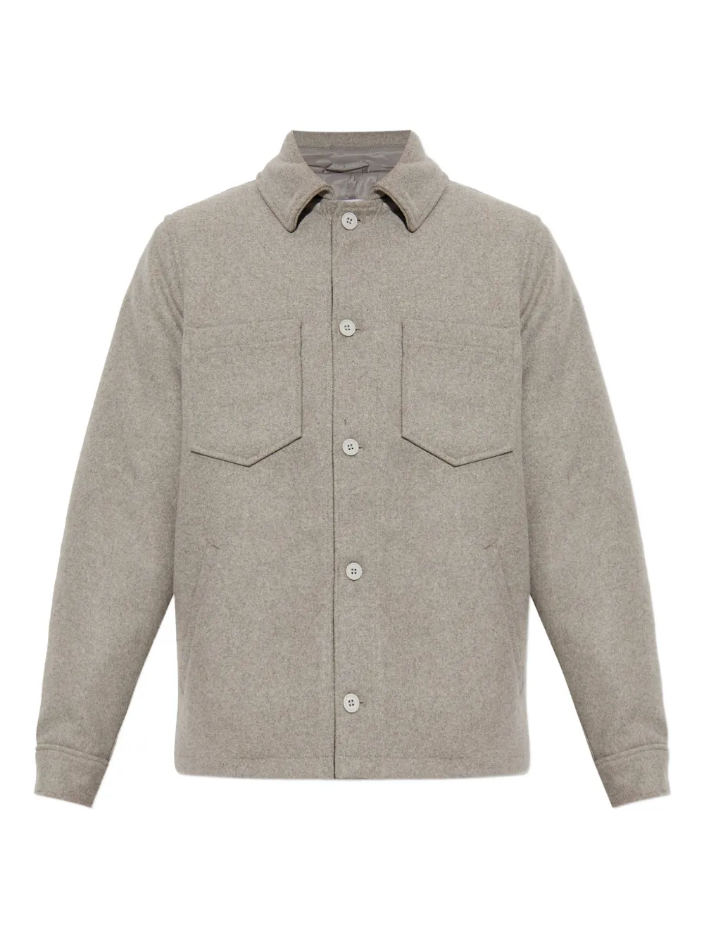 

Рубашка-куртка Pally с застежкой на пуговицы и карманами Samsoe Samsoe, нейтральный