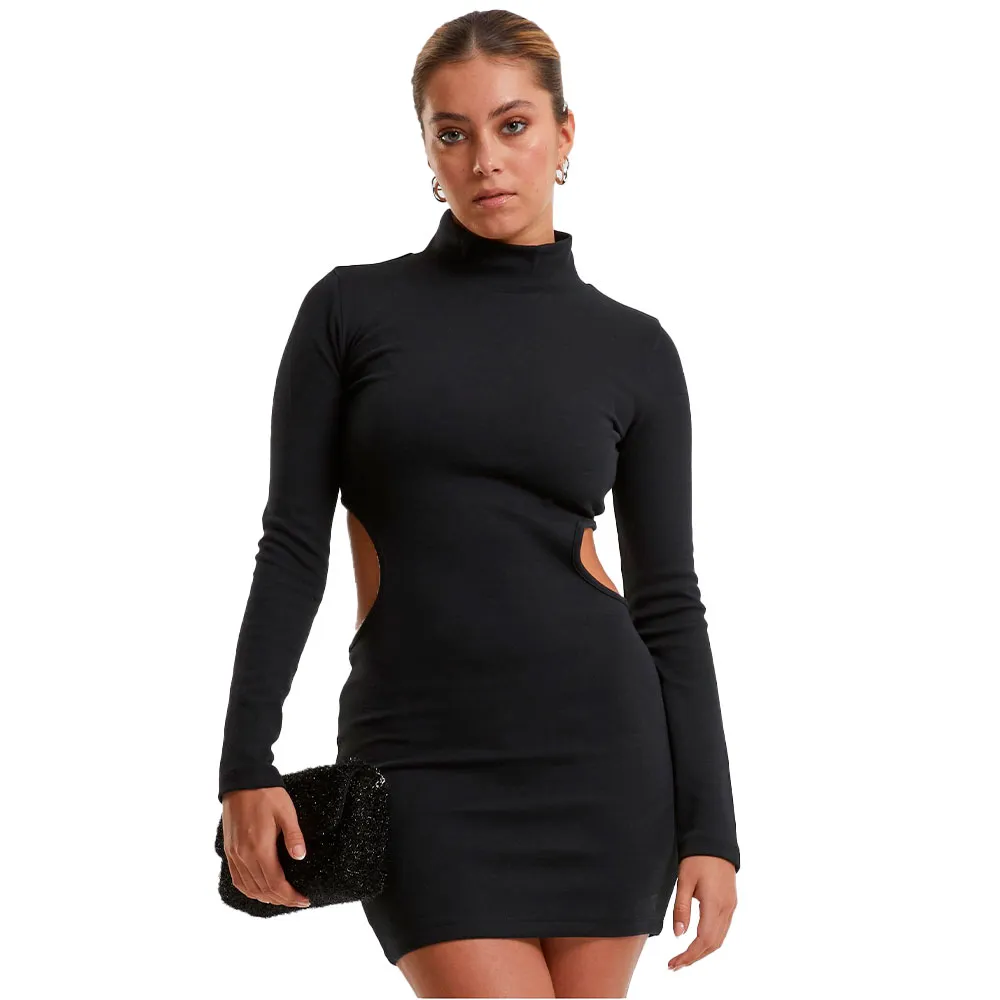

Платье Urban Classics Cut Out long sleeve short, черный