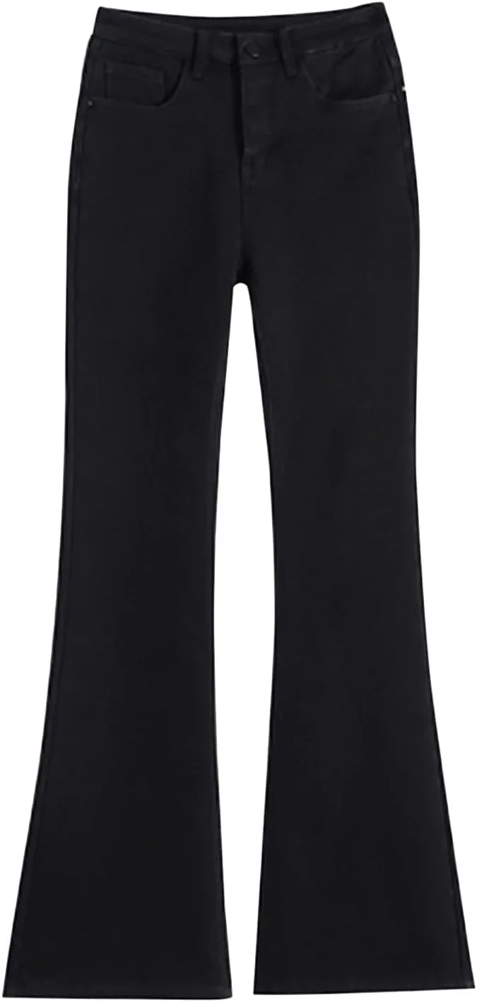 

Женские джинсы Bell Bottom Flare Pull On High Waisted Stretch Denim JOFOW